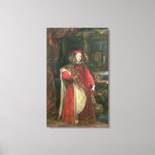 Koning Charles II van Spanje Canvas Afdruk (Voorkant)
