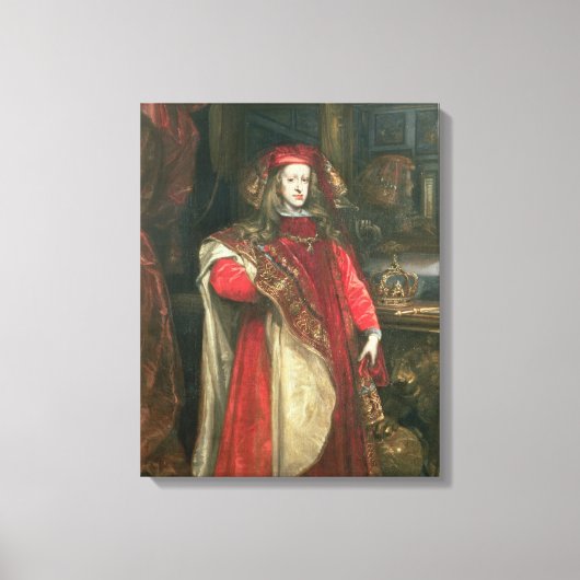 Koning Charles II van Spanje Canvas Afdruk (Voorkant)