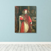 Koning Charles II van Spanje Canvas Afdruk (Insitu (Houten vloer))