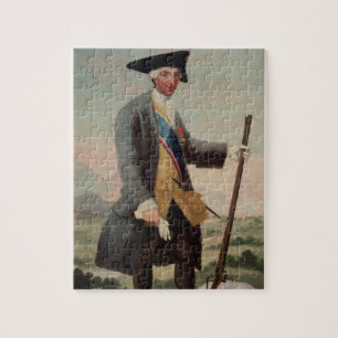 Koning Charles III (1716-88) als jager, 1786/88 Legpuzzel
