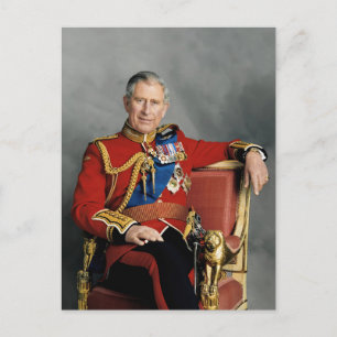 Koning Charles III Briefkaart