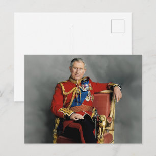 Koning Charles III Briefkaart