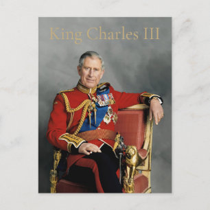 Koning Charles III Briefkaart