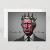 Koning Charles III Briefkaart (Voorkant / Achterkant)