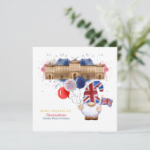 Koning Charles III Coronation Fun Gepersonaliseerd Kaart (Staand voorkant)