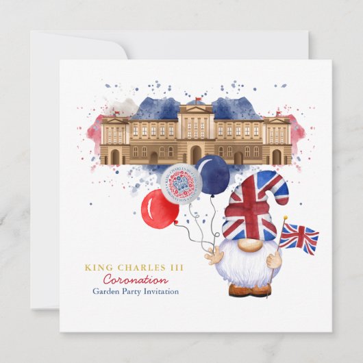 Koning Charles III Coronation Fun Gepersonaliseerd Kaart (Voorkant)