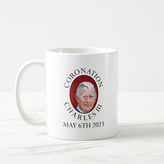 Koning Charles III Coronation Herdenking Mok (Links)