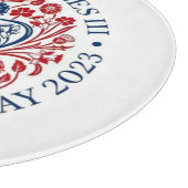 Koning Charles III Coronation logo herdenking Snijplank (Hoek)