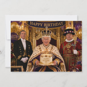 Koning Charles III Gefeliciteerd met je verjaardag Kaart