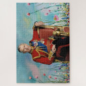 Koning Charles III Lentetuin Legpuzzel (Verticaal)