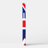 Koning Charles III met Britse vlag Case-Mate iPhone Case (Achterkant / Rechts)