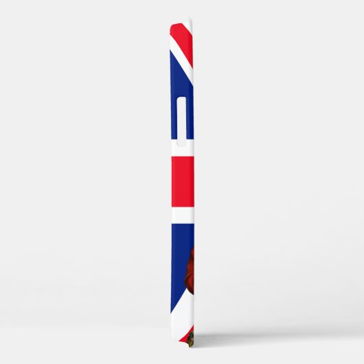 Koning Charles III met Britse vlag Case-Mate iPhone Case (Achterkant / Rechts)