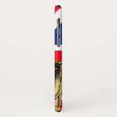 Koning Charles III met Britse vlag Case-Mate iPhone Case (Achterkant/links)