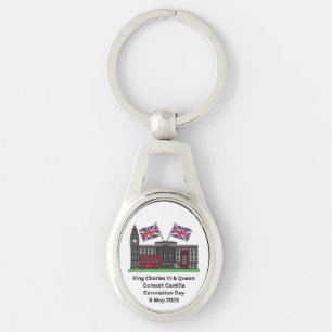 Koning Charles III & Queen Consort Coronation Sleutelhanger