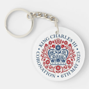 Koning Charles III & Queen Consort Coronation Sleutelhanger
