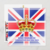 Koning Charles III Uitnodiging (Voorkant / Achterkant)