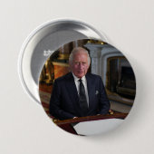 Koning Charles III van de Britse Button (Voorkant /achterkant)