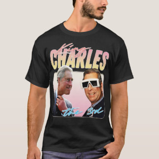 Koning Charles Retro Esthetisch Fan Design 2 T-shirt