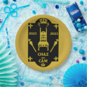 Koning Charles Royal Coronation 2023 Papieren Bordje (Feest)