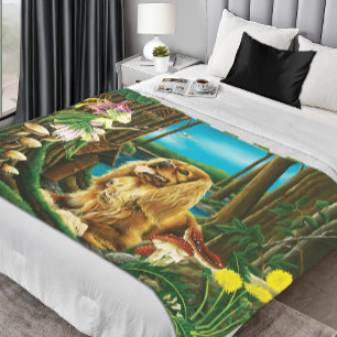 Koning Charles Spaniel Sprite Fantasy Fleece Deken