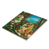 Koning Charles Spaniel Sprite Fantasy Tegeltje (Zijkant)