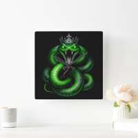Koning Cobra Kroon Wandklok