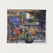 Koning David en de Drie Valianten Wandkleed (Voorkant (horizontaal))