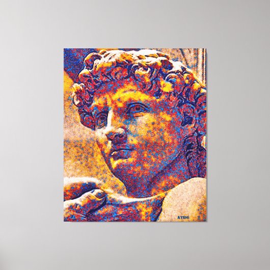 Koning David en God Canvas Afdruk (Voorkant)