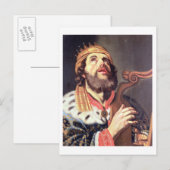 Koning David (panel) Briefkaart (Voorkant / Achterkant)