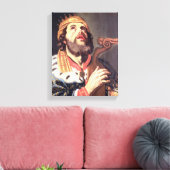 Koning David (panel) Canvas Afdruk (Insitu (Woonkamer))
