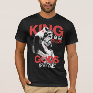 Koning der goden sterft nooit t-shirt