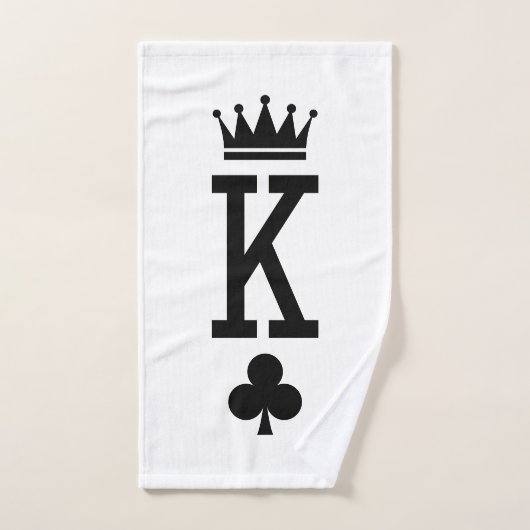 Koning der kaarten bad handdoek (Handdoek)