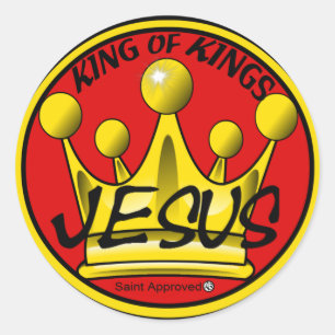 koning der koningen ronde sticker
