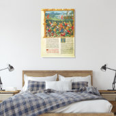 Koning Edward III Waging War in the Battle of Canvas Afdruk (Insitu (Slaapkamer))