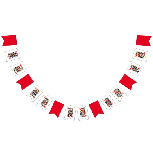 Koning en hartenkoningin vlaggetjes (Alle)