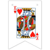 Koning en hartenkoningin vlaggetjes (Derde vlag)