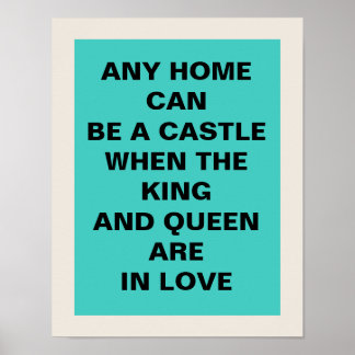 Koning en koningin 11 x 14 Poster