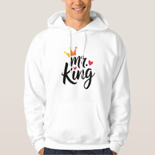 Koning en koningin koppel hoodie Overeenkomende