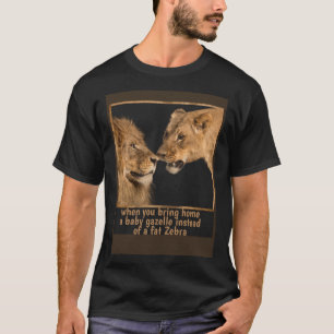 Koning en Koningin Leeuw Paar Leeuw en Leeuwin T-shirt