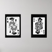Koning en Koningin van de Harten Wall Art Set (Voorkant)