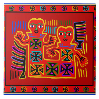 Koning en koningin van de wereld tegeltje