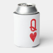 Koning en Koningin van Harten Speelkaarten Koppels Blikjeskoeler (Blikje Achterkant)