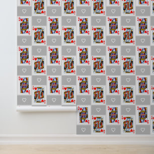 Koning en Koningin van Harten Wallpaper Behang