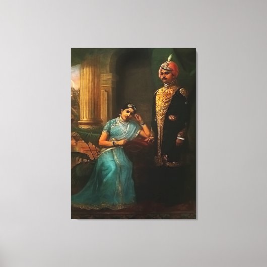 Koning en Koningin Verpakt Canvas Print (Voorkant)