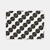 Koning en Kroonkoninklijk emblem Fleece Deken (Voorkant (Horizontaal))