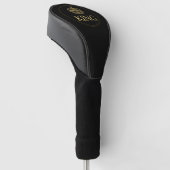 Koning en Kroonkoninklijk emblem Golfheadcover (Schuin)