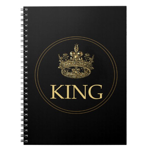 Koning en Kroonkoninklijk emblem Notitieboek (Voorkant)