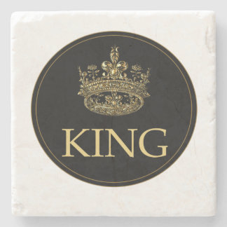 Koning en Kroonkoninklijk emblem Stenen Onderzetter