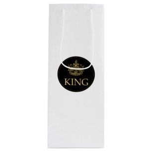 Koning en Kroonkoninklijk emblem Wijn Cadeautas