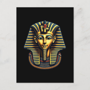 Koning Farao Toetanchamon Farao Oude Egyptische Feestdagenkaart